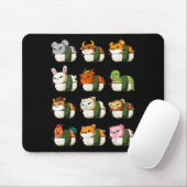 Cute Chinese Zodiac Animal Signs Lunar New Year Su Mousepad (Mit Mouse)