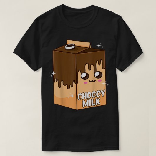 Cute Choccy Milk Kawaii Meme T-Shirt (Design vorne)
