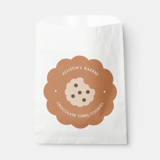 Cute Chocolate Chips Cookie Homemade Bakery Geschenktütchen (Vorderseite)