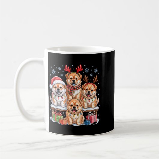 Cute Chow Chow Christmas Pupes Dog Lovers Funny Ho Kaffeetasse (Links)