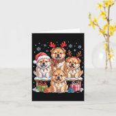 Cute Chow Chow Christmas Pupes Dog Lovers Funny Ho Karte (Gelbe Blume)