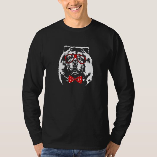 Cute Chow Chow mom dog T-Shirt (Vorderseite)