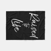 Cute Christian Baptism Gift For New Believers Rais Fleecedecke (Vorderseite (Horizontal))