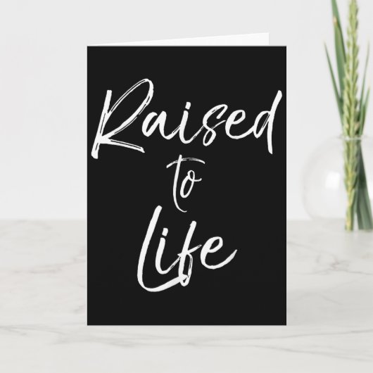 Cute Christian Baptism Gift For New Believers Rais Karte (Vorderseite)