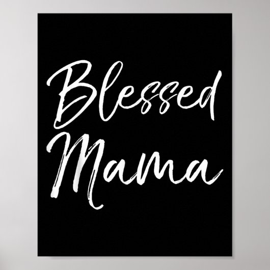 Cute Christian Mom Mother's Day Gift From Kids Ble Poster (Vorne)