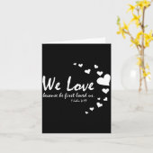 Cute Christian Valentines Day Women Bible Verse He Karte (Gelbe Blume)