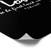 Cute Christian Valentines Day Women Bible Verse He Poster (Ecke)