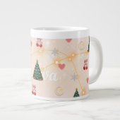 Cute Christmas Aesthetic Mug  Jumbo-Tasse (Vorderseite Rechts)