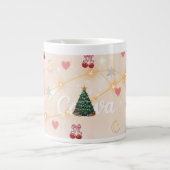 Cute Christmas Aesthetic Mug  Jumbo-Tasse (Vorderseite)