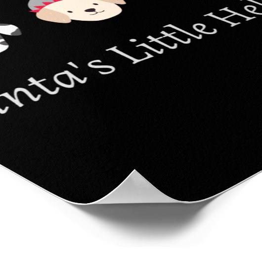 Cute Christmas Animal T Shirt Poster (Ecke)