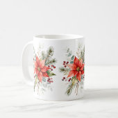 Cute Christmas Animals Illustration Kaffeetasse (Vorderseite Links)