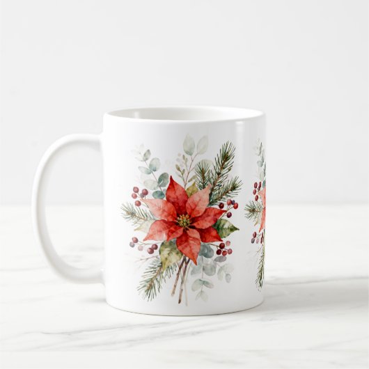 Cute Christmas Animals Illustration Kaffeetasse (Links)