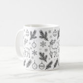 Cute Christmas Animals Illustration mugs Kaffeetasse (Vorderseite Links)