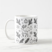 Cute Christmas Animals Illustration mugs Kaffeetasse (Links)