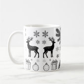 Cute Christmas Animals Illustration mugs Kaffeetasse (Links)