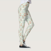Cute Christmas Animals Seamless Pattern Leggings (Rechts)
