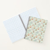 Cute Christmas Animals Seamless Pattern Notizblock (Innenseite)