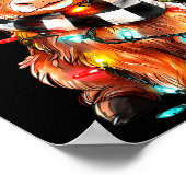 Cute Christmas Baby Highland Cow F Thanksgiving  Poster (Ecke)