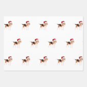 Cute Christmas Beagle Geschenkpapier Set (Vorderseite)