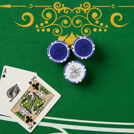 Cute Christmas bell Line Art Pokerchips (Pokertisch (Stapel))