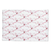 Cute Christmas Bows Reversible Color Kissenbezug (Rückseite)