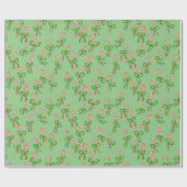 Cute Christmas Candy Canes Xmas Holiday Geschenkpapier (Flach)