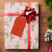 Cute Christmas Candy Canes Xmas Holiday Geschenkpapier
