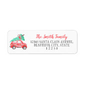 Cute Christmas Car Tree Festive Script Holiday (Vorne)