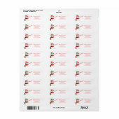 Cute Christmas Cat Meow Return Address (Vorne)