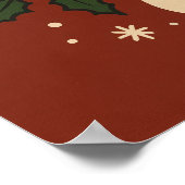 Cute Christmas cat Poster (Ecke)