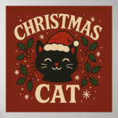 Cute Christmas cat Poster (Vorne)