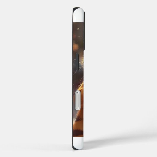 Cute Christmas Cat Snow Globe iPhone Case (Rückseite / Rechts)