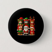Cute Christmas Cats  Button (Vorderseite)