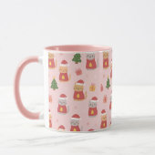 Cute Christmas Cats Pattern – Pink Holiday Design Tasse (Links)