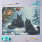 Cute Christmas Cats Tissue Paper Seidenpapier (Basteln)