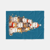 Cute Christmas Cats Tree Lights Holiday Kittens Il Fleecedecke (Vorderseite (Horizontal))