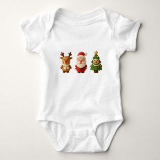 Cute Christmas Characters Baby Bodysuit – Reindeer Baby Strampler