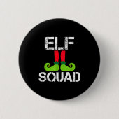 Cute Christmas Cheer Elf Squad Santa's Helper Button (Vorderseite)