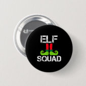 Cute Christmas Cheer Elf Squad Santa's Helper Button (Vorne & Hinten)