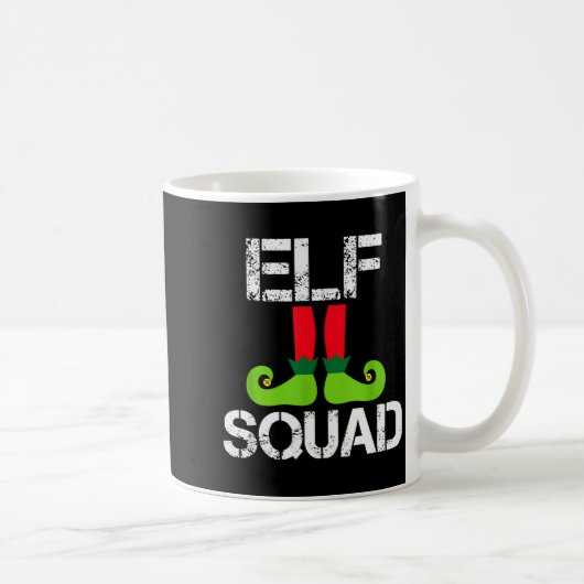 Cute Christmas Cheer Elf Squad Santa's Helper Kaffeetasse (Rechts)