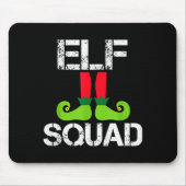 Cute Christmas Cheer Elf Squad Santa's Helper Mousepad (Vorne)