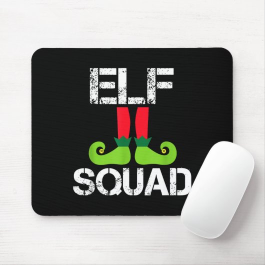 Cute Christmas Cheer Elf Squad Santa's Helper Mousepad (Mit Mouse)