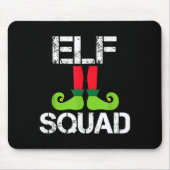 Cute Christmas Cheer Elf Squad Santa's Helper Mousepad (Vorne)