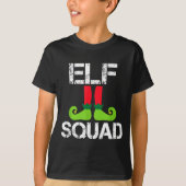Cute Christmas Cheer Elf Squad Santa's Helper T-Shirt (Vorderseite)