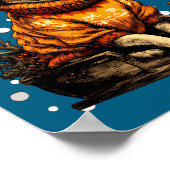 Cute Christmas Chihuahua Sledding In Snow Funny Wi Poster (Ecke)