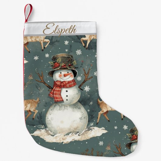 Cute Christmas Christmas Stocking Kleiner Weihnachtsstrumpf (Vorderseite)