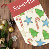 Cute Christmas Cookie Pattern Custom Kleiner Weihnachtsstrumpf