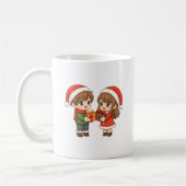 Cute Christmas Couple Mug Kaffeetasse (Links)