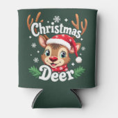 Cute Christmas Deer Illustration Dosenkühler (Vorderseite)