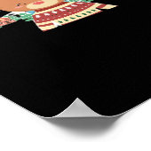 Cute Christmas Deer Minimal Design Poster (Ecke)